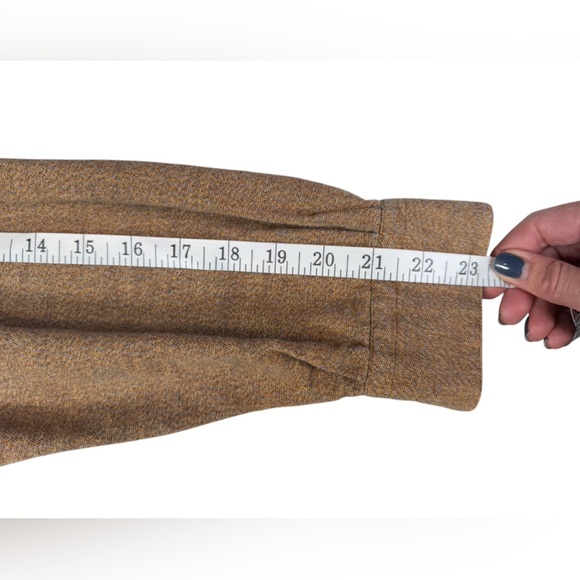 Trictots St Raphael Men’s Medium Brown Cotton Button Down Long Sleeve Shirt N222 - Picture 8 of 8